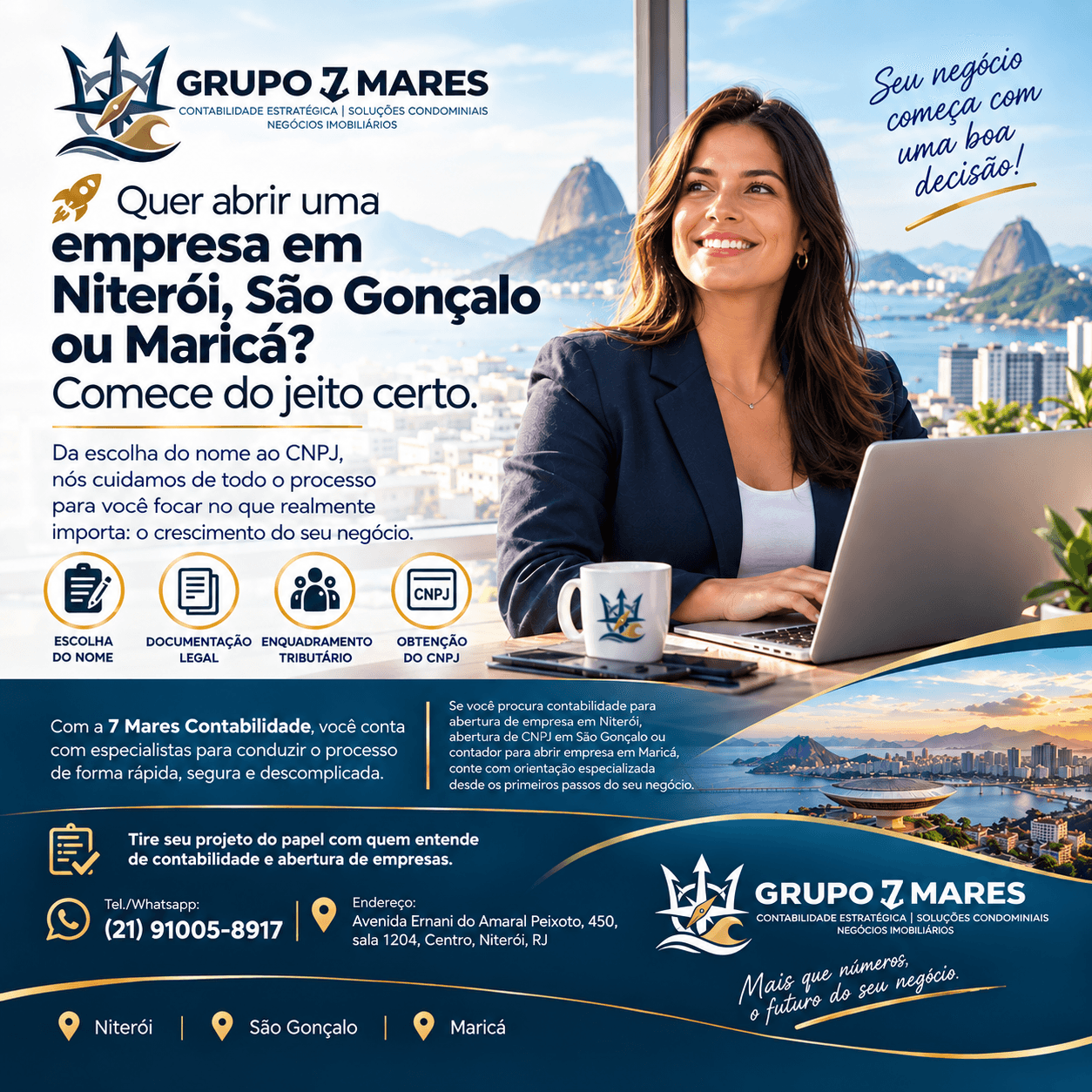 🚀 Quer abrir uma empresa em Niterói, São Gonçalo ou Maricá? Comece do jeito certo.